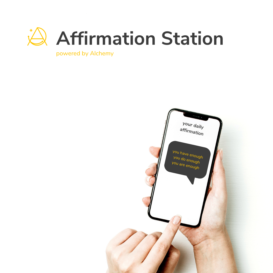 Affirmation Station powered by Alchemy VA
